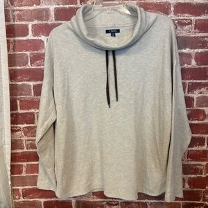 Chaps Light Gray Turtleneck Sweater